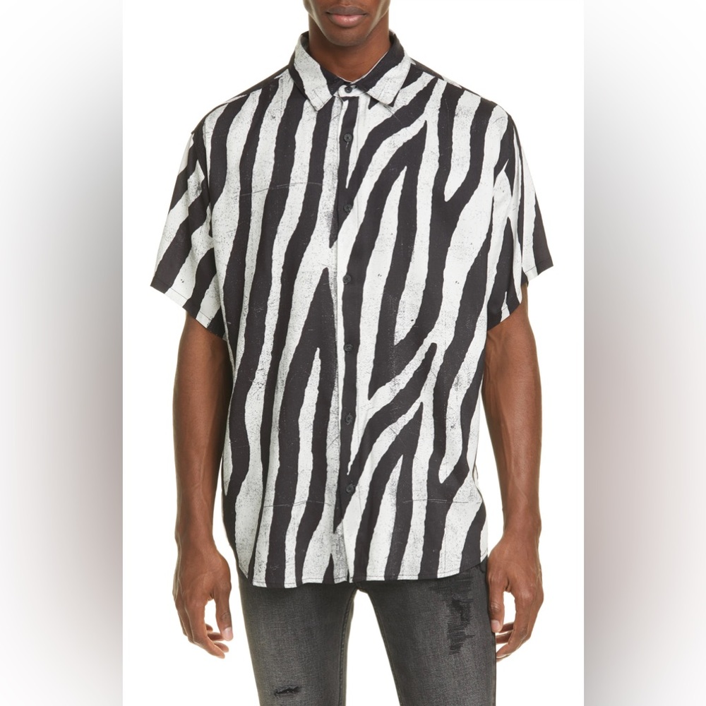 NWOT Ksubi Animal Print S/S shirt SIZE: M